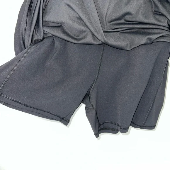 Athleta Transcend Skort Plus Size Layered Skirt With Shorts Black Size XXL EUC - Picture 12 of 14